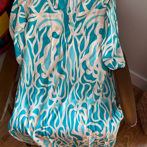 Multicolor Plus Caftan - Picture 2 of 2